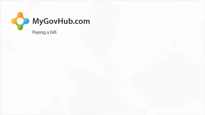 MyGovHub Paying a Bill